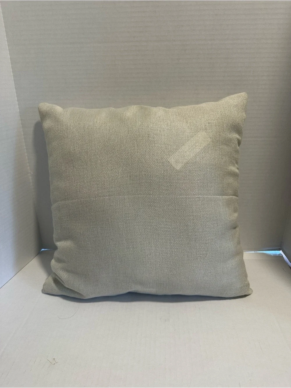 Cream Family Script Accent Pillow by